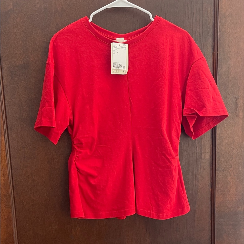 H&M Bright Red Short Sleeve Tee